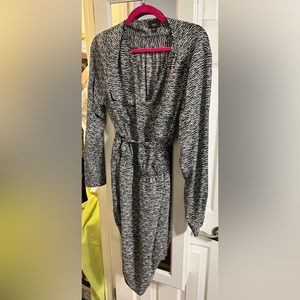 Black and white tie dress